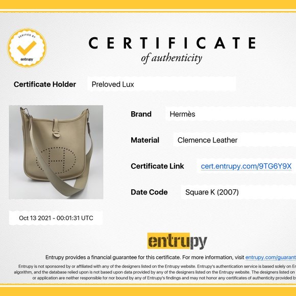 Authentic HERMES Ivory Beige Clemence Evelyne II PM Crossbody Bag - Picture 16 of 16